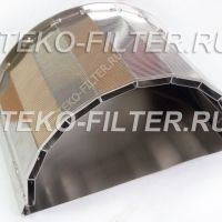 Arched filter element