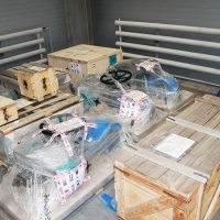 Delivery of self-cleaning mechanical filters to an oil refinery